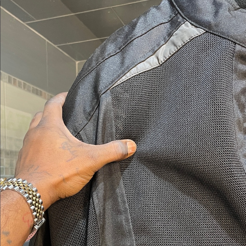 Black Textile Motorcycle Jacket - image 3